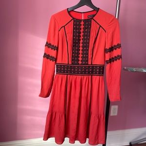 Red color mini dress  from Karen millen